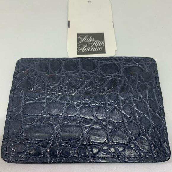 Croc Leather Card Holder - Picture 2 of 2